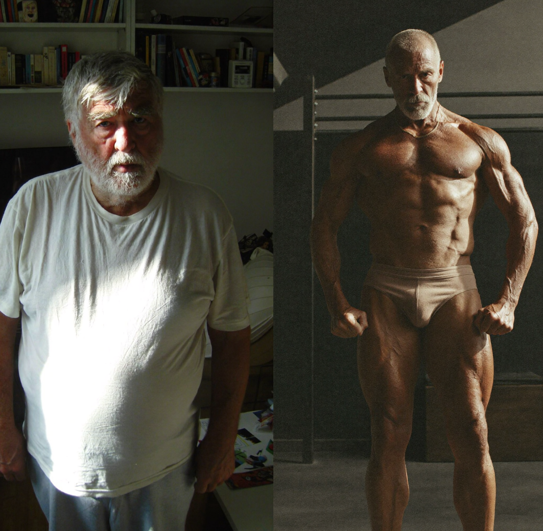 Body transformation - before and after